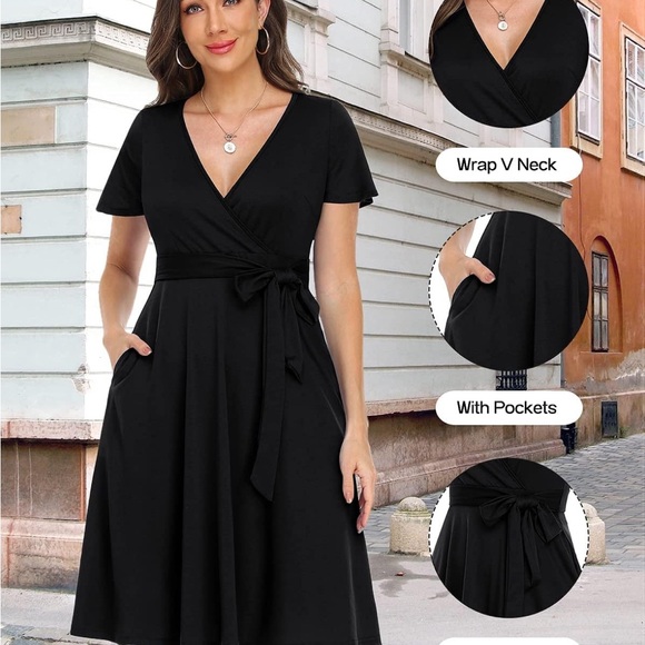 NWT women’s Pinup Fashion summer dres with pockets SZ Medium - Picture 5 of 11